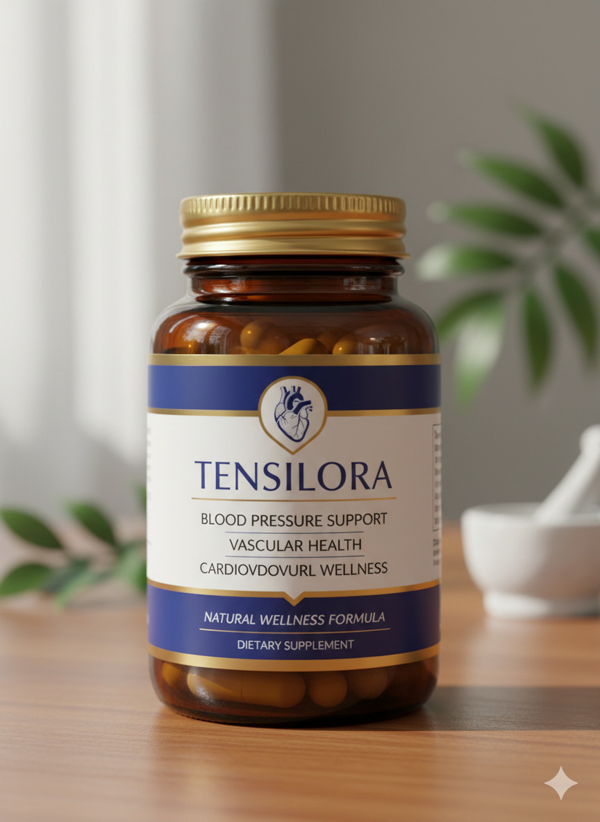 Tensilora dietary supplement packaging for blood pressure support